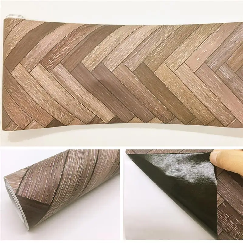 Floor Sticker Imitation Wood Self-adhesive Waterproof Tile Bathroom Decoration Wallpaper DIY Kitchen Wall Stickers 20*300CM#9 Floor Sticker Imitation Wood Self-adhesive Waterproof Tile Bathroom Decoration Wallpaper DIY Kitchen Wall Stickers 20*300CM#9