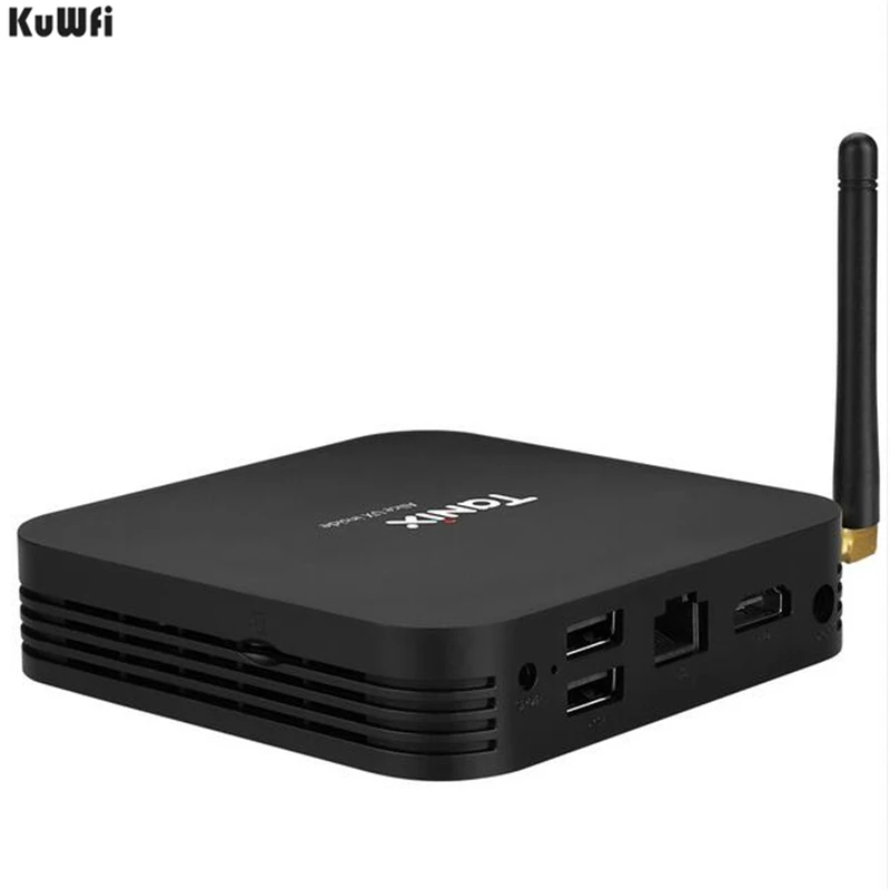  KuWFi Smart TV Android 7.0 Smart TV Box Allwinner H6 4GB DDR3 32GB EMMC Set Top Box 2.4GHz + 5.8GHz