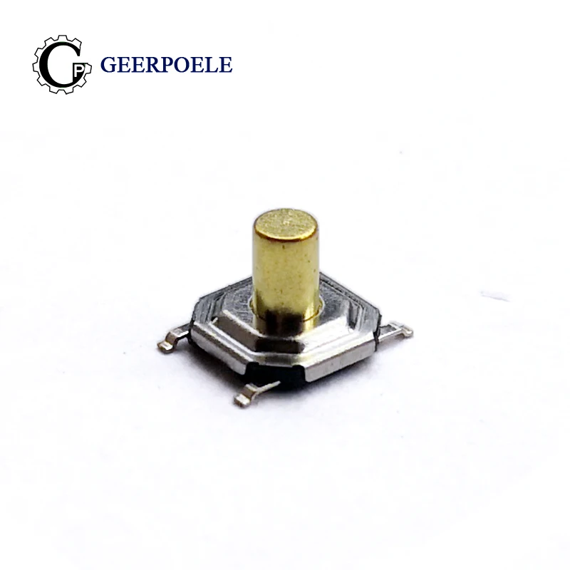 

50 pcs/lot 5.2*5.2*4.0mm 4 Pin 12V 0.5A Push Button Switch Metal Tactile Micro tact SMT touch switch