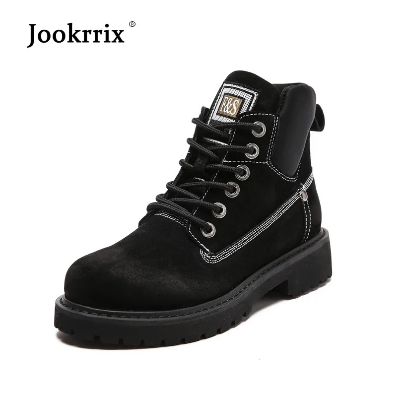 

EARTH STAR Retro Shoes Women Fashion Brand Real Leather Matin Boots Cross-tied Female footware Ankle Boots Breathable Quality