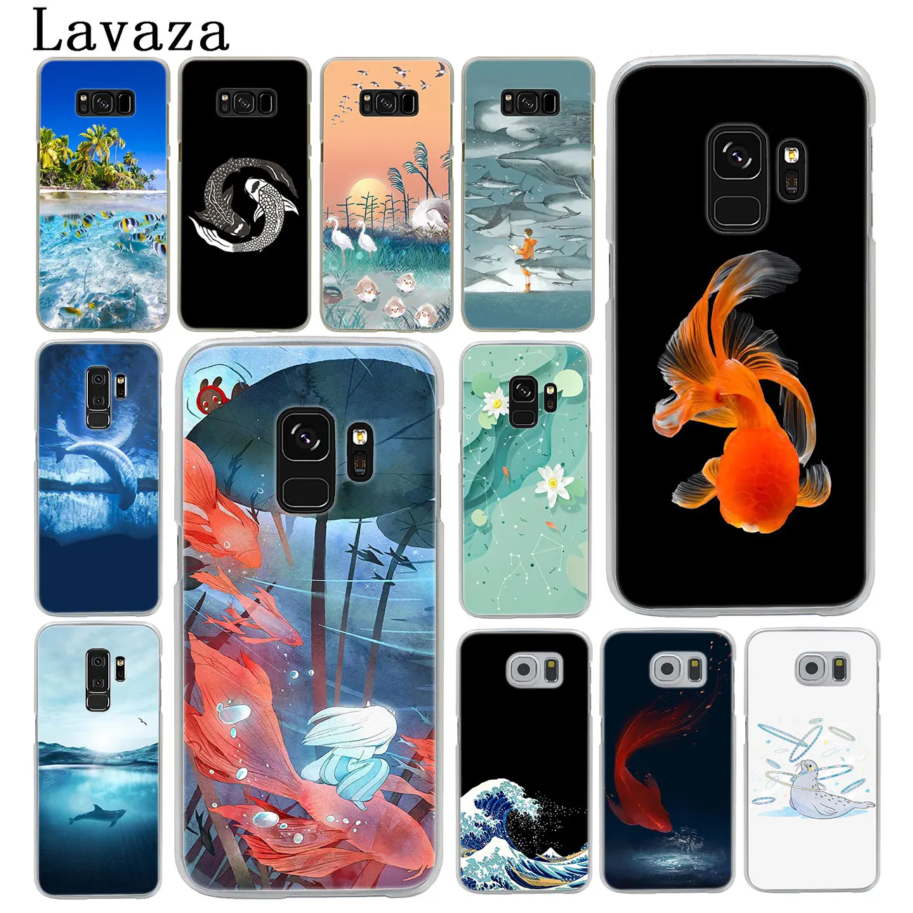 Твердый чехол для телефона Lavaza в китайском стиле Fish ocean Beach Samsung Galaxy S10 E S8 + S9 Plus S6 S7