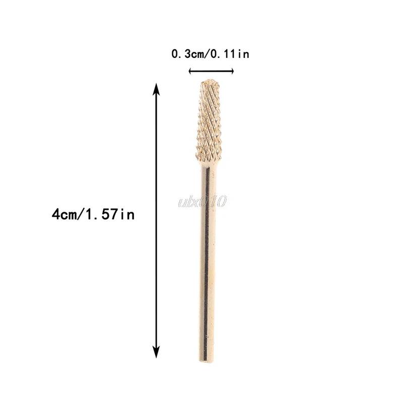 Замена карбида вольфрама сверло для ногтей полировщик Золотой файл маникюр педикюр инструмент июля и Прямая поставка