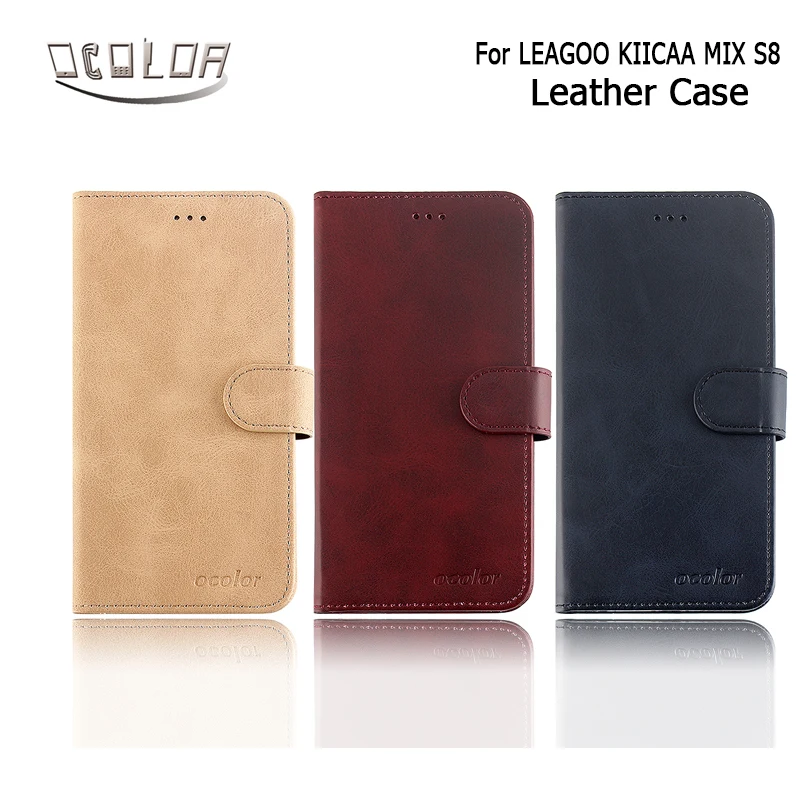 Ocolor для LEAGOO KIICAA MIX S8 из искусственной кожи чехол с карманом карт Роскошный