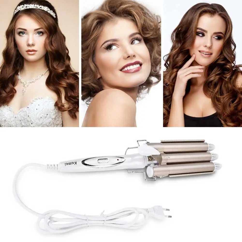 

Professional Hair Waver Styling Curling Iron Ceramic Triple Barrel Hair Styler Tools High Quality Hair 110-220V Hair Curler