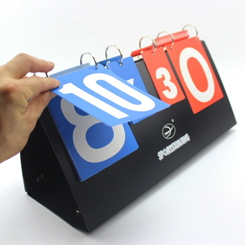 Professional Portable Flip Table Tennis Scoreboard 4 Digit Flip Score