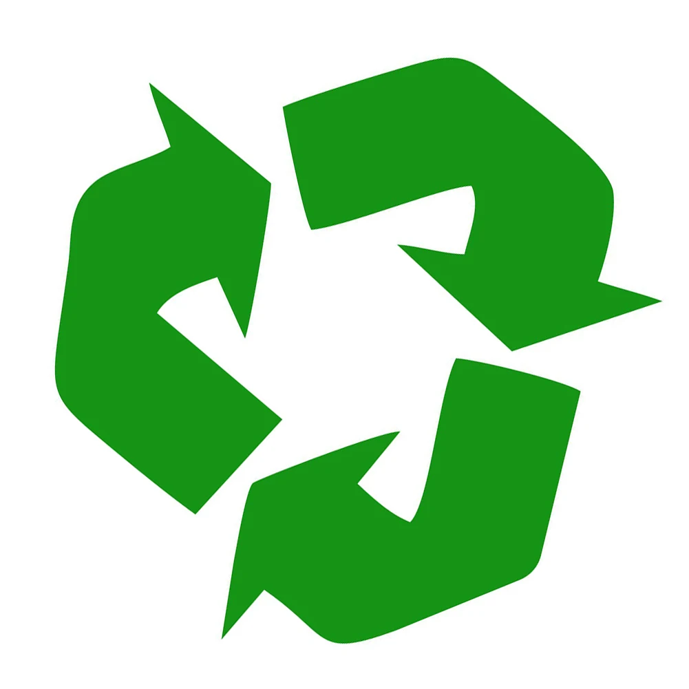 Recycle Symbol 5 дюймов виниловая наклейка зеленый