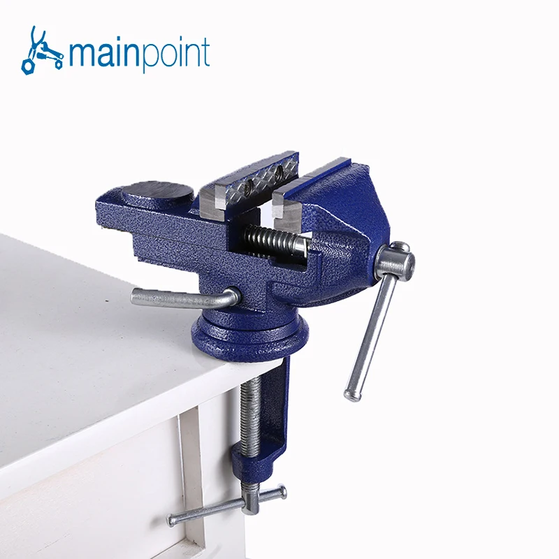 

Mainpoint Household Bench Vice Jaw Steel 360 Degrees Adjustable Portable Clamp Metalworking Household Maintenance Table Pliers