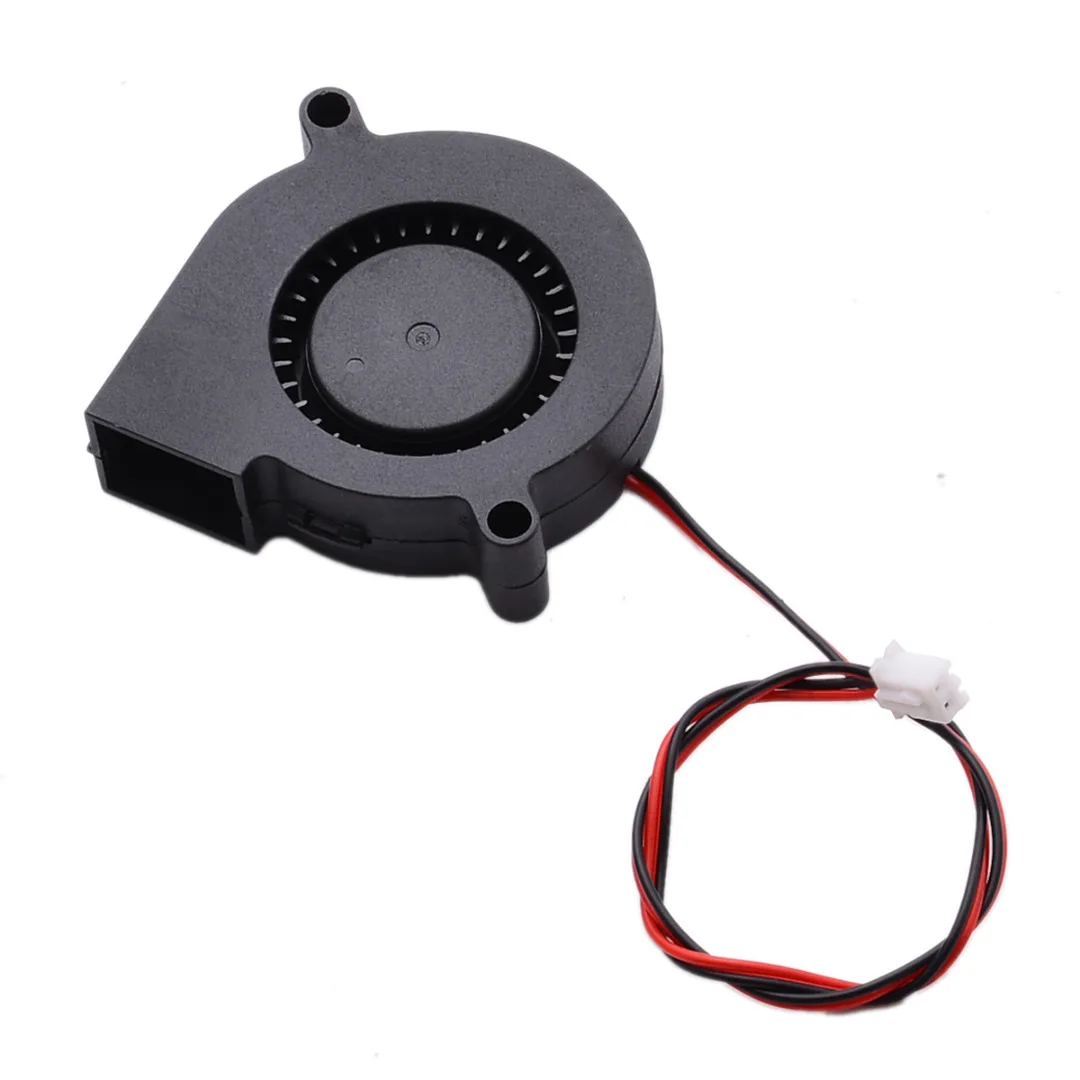 1pc DC 12V/24V Blow Fan Radial Hot End Extruder Low Noise Cooling Blower Fans 50x15mm For 3D Printer Parts