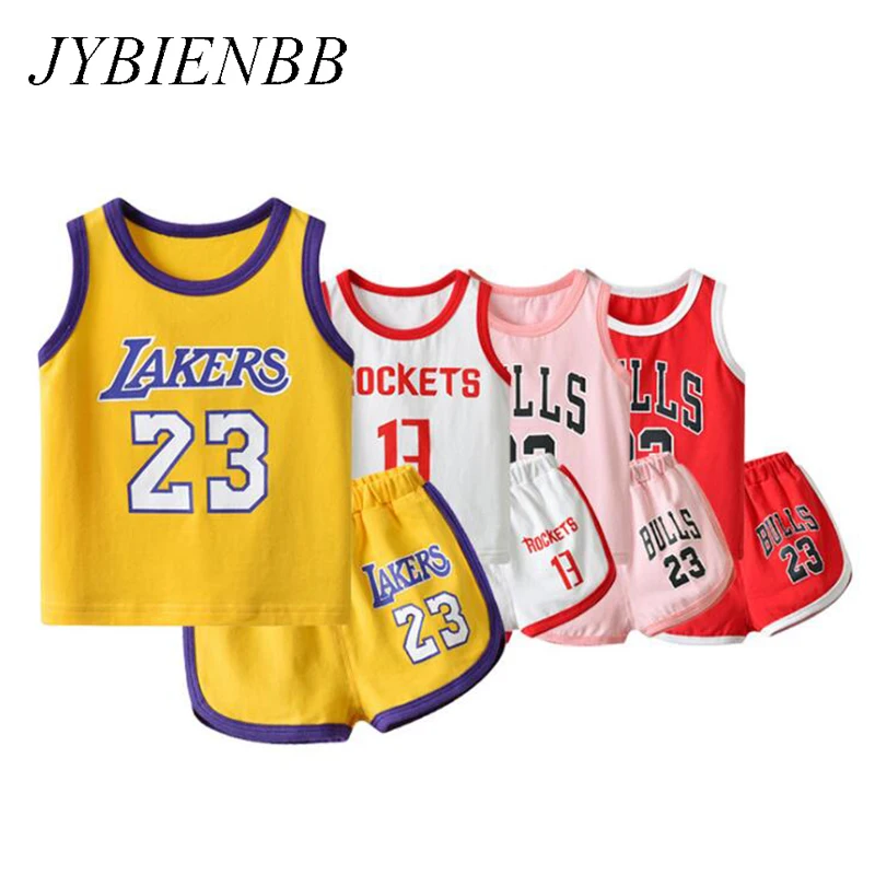 Newborn Bebe Basketball Lakers Clothes Set Infant For Boys Girls Cute ...