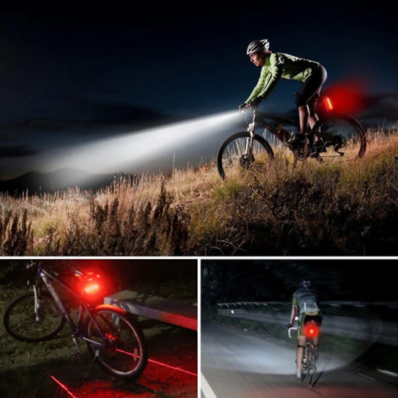 Sale Dropshipping USB Rechargeable Bike Safety Tail Light Waterproof LED Bicycle Red Rear Light With Batteries for Cycling Safety 5