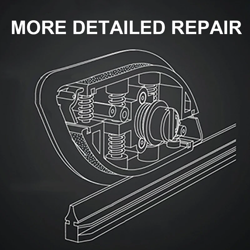 Инструмент для ремонта автомобильного стеклоочистителя, Резиновая полоса для ветрового стекла, реставратор с брелком, безкостный стеклоочиститель для автомобиля, аксессуары для укладки