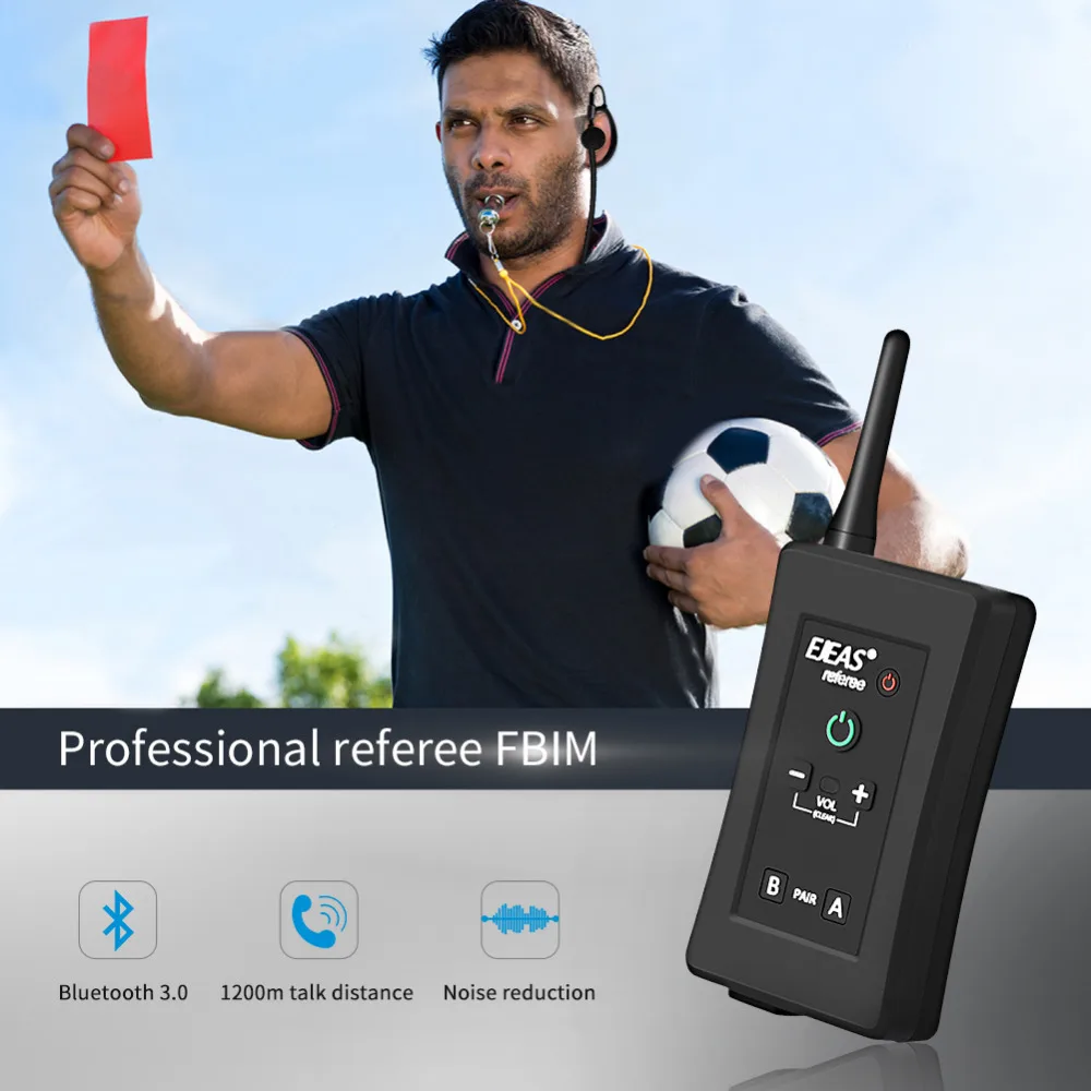 EJEAS FBIM Four Way Bluetooth Referee Headset with Armband Case 1.2Km