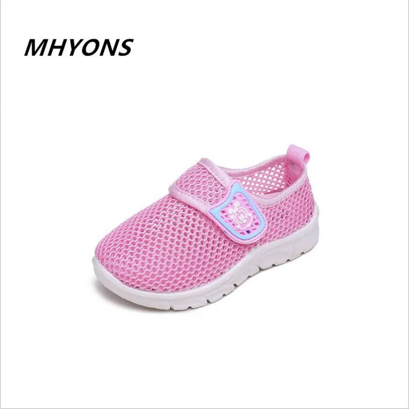 MHYONS/ г.; летняя Стильная Детская сетчатая обувь для девочек и мальчиков; спортивная обувь с мягкой подошвой; детская обувь; удобные дышащие кроссовки
