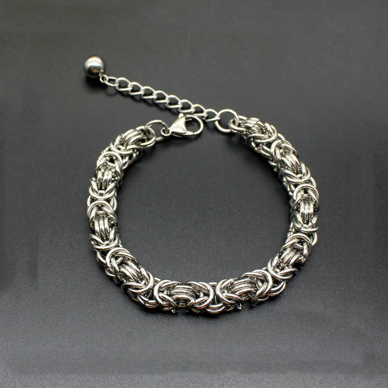 Модная Обычная титановая сталь браслет из нержавеющей стали мужской подарок на день Святого Валентина ювелирные изделия горячая распродажа