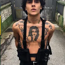 Модная сумка на пояс в стиле хип-хоп Уличная функциональная тактическая забавная сумка на ремне сумки через плечо Kanye West bolso