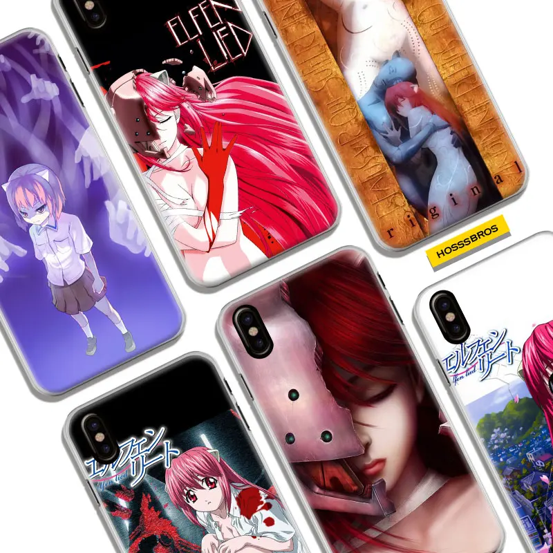 

Elfen Lied Anime Coque For Apple iPhone X 8Plus 8 7Plus 7 6sPlus 6s 6Plus 6 5 5S SE Phone Case Cover Shell