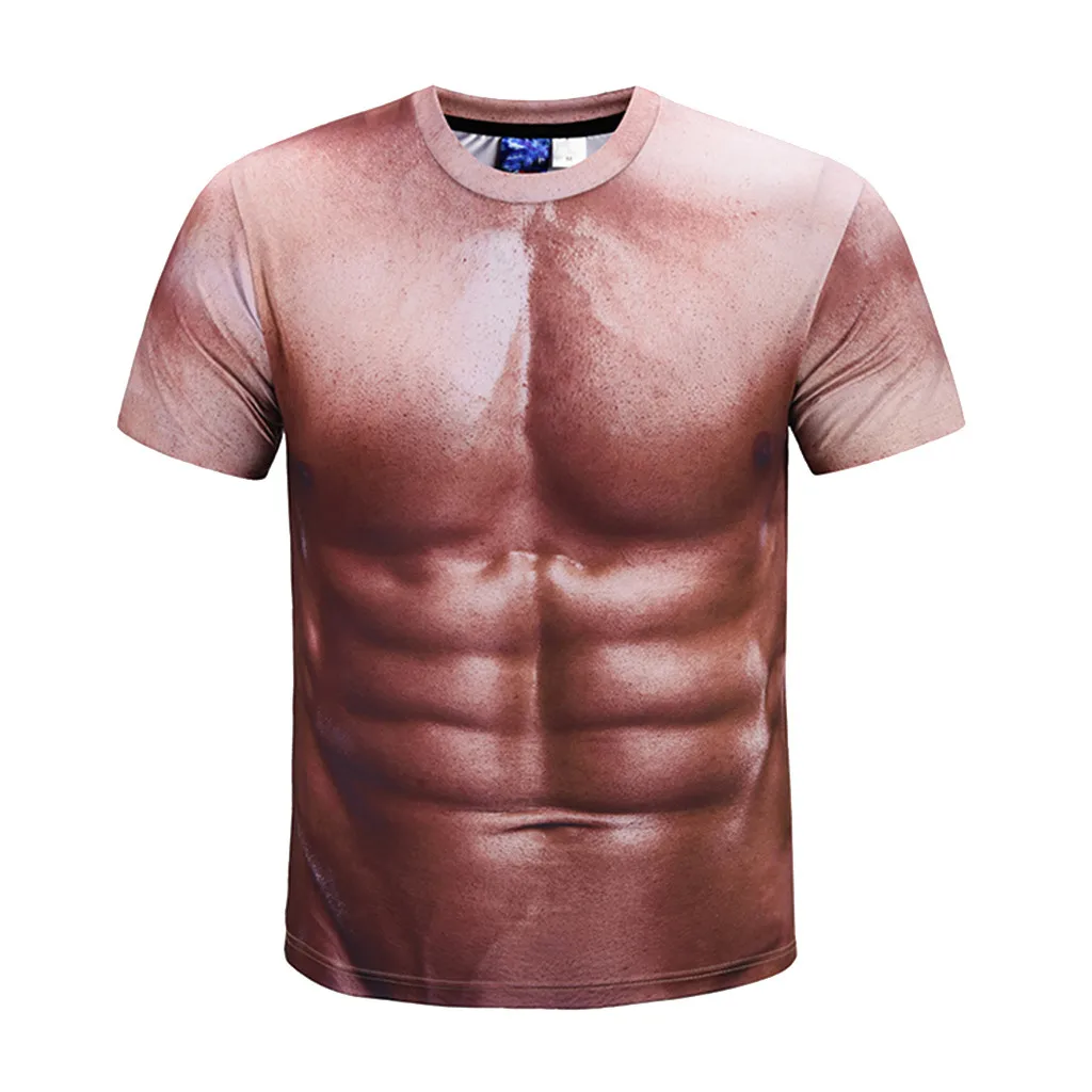 

UnisexHoliday Shirt Rude Stag Party Fancy O-Neck Dress 3D Offensive Boobs Printed abbigliamento uomo muscle camiseta hombre #35