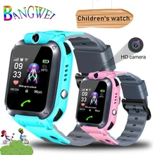 New IP67 Waterproof Children's Smart Watch Baby Watch LBS Positioning Tracker SOS Emergency Call Support SIM Card kids  Watch