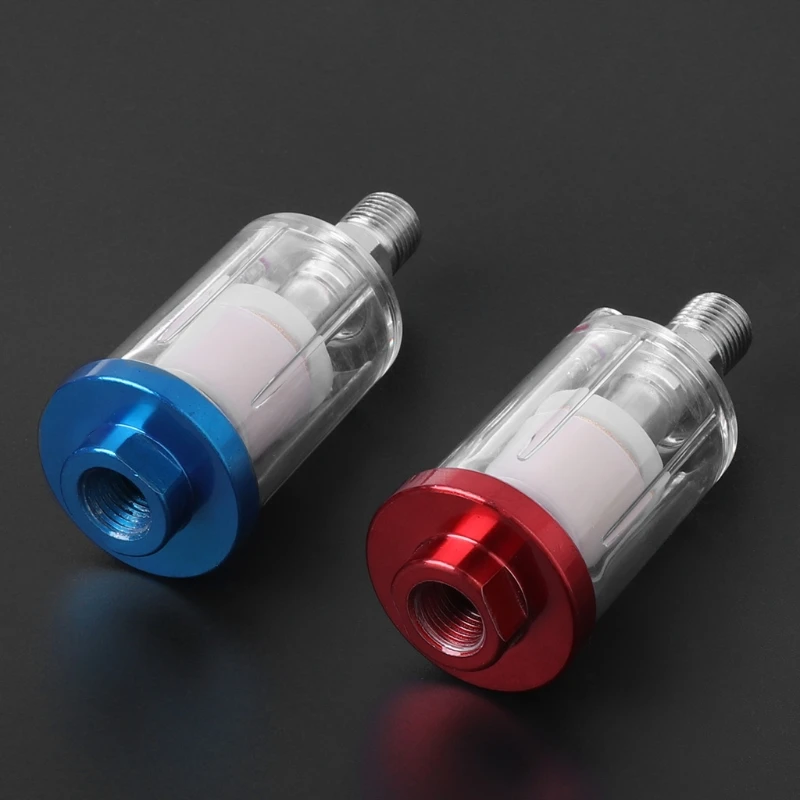 

1 Spray Gun 1/4" Air Line Mini Filter/Water Trap Clear 9cm Painting Moisture LS'D Tool qiang