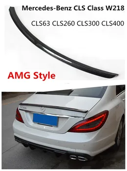 

Car Carbon Fiber Spoiler For Mercedes-Benz CLS Class W218 CLS63 CLS260 CLS300 CLS400 2013-2017 AMG Style Auto Rear Wing Spoilers