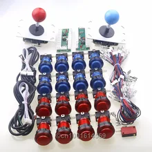 Free Shipping ! Arcade USB Controller Handle + 5 Pin Arcade Joystick + 16 LED Arcade Push Buttons For Arcade diy kits Parts MAME