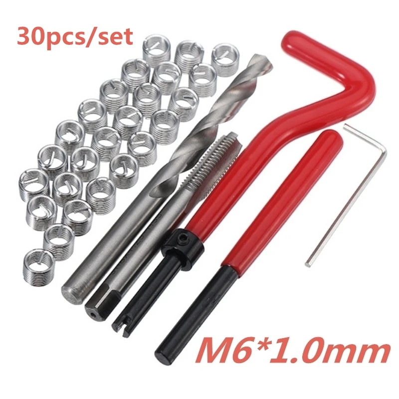 

30 Piece/set Thread Repair Insert Kit M6 x 1.0mm