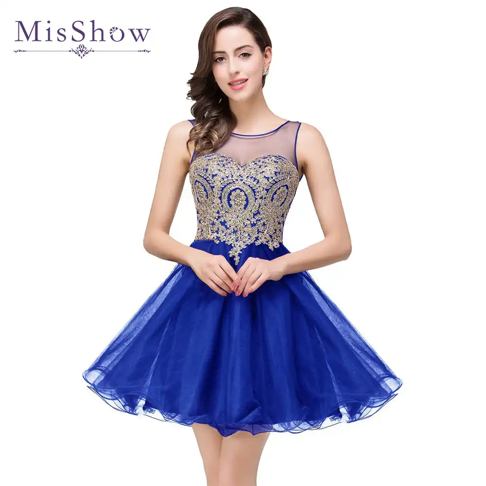 royal blue and gold homecoming dress