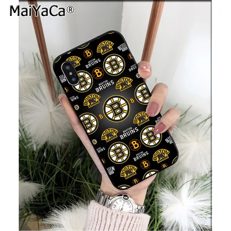 MaiYaCa Boston Bruins Силиконовый ТПУ мягкий черный чехол для телефона для iPhone 5 5Sx 6 7 7plus 8 8Plus X XS MAX XR - Цвет: A3