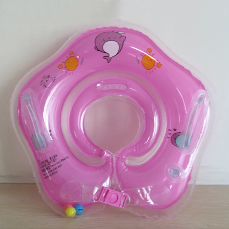 Детские аксессуары для плавания, кольцо для шеи, безопасная трубка для младенцев, круг для купания, надувной фламинго чашка для воды