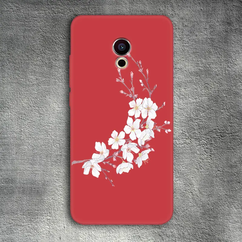Яркий матовый чехол для телефона из ТПУ для Meizu 15 Lite Plus E3 MX6 M5 M6 Note Pro 6 5 M6S Mobile Bloom чехол для телефона для OnePlus 5T Coque - Цвет: 18