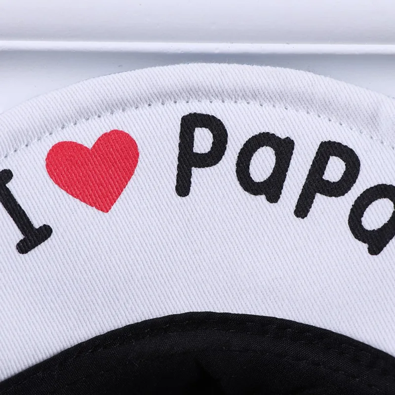 Детская шапка I Love mama & papa для новорожденных мальчиков и девочек хлопковая Базовая
