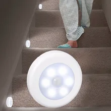 Litake 30pcs PIR Motion Sensor 6 Led Night Light Wireless Detector Light Wall Lamp Auto On/Off Closet night lamps