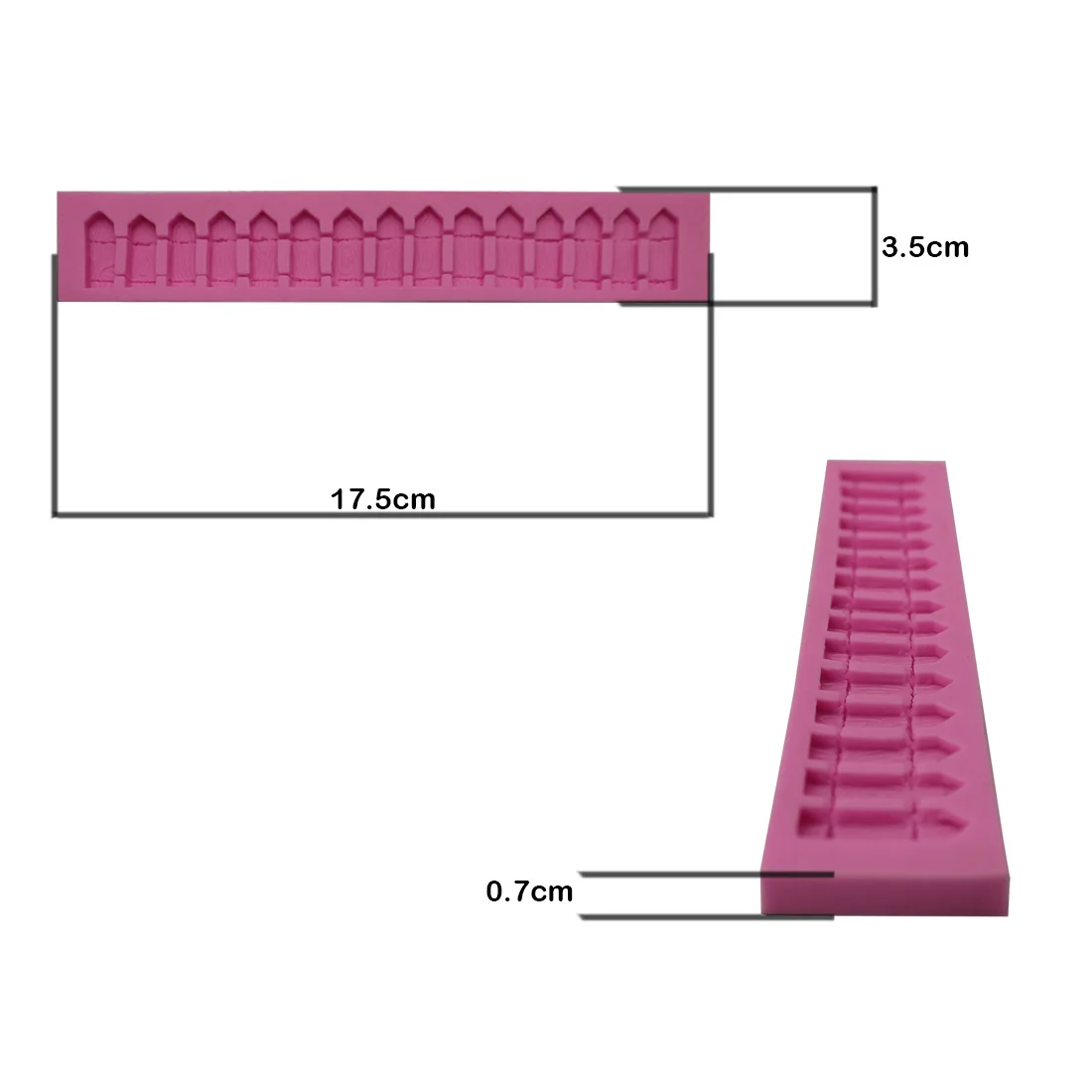 

Fashion Sale Picket Fence Silicone Fondant Cake Decorating Mold Jelly/Soa/ Chocolate Baking Mould DIY Party Cake Kichen Tools