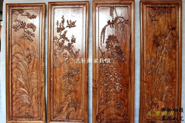 Dongyang Ming And Qing Dynasty Classical Chinese Antique Wood Doors Dongyang Ming and Qing Dynasty Classical Chinese antique wood doors and Windows partition wall hanging screen - Dongyang Ming And Qing Dynasty Classical Chinese Antique Wood Doors
