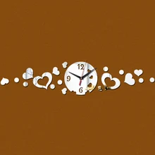 Новые горячие продажи часы гостиная кварцевые иглы украшения дома 3d зеркальные настенные часы современный дизайн diy часы