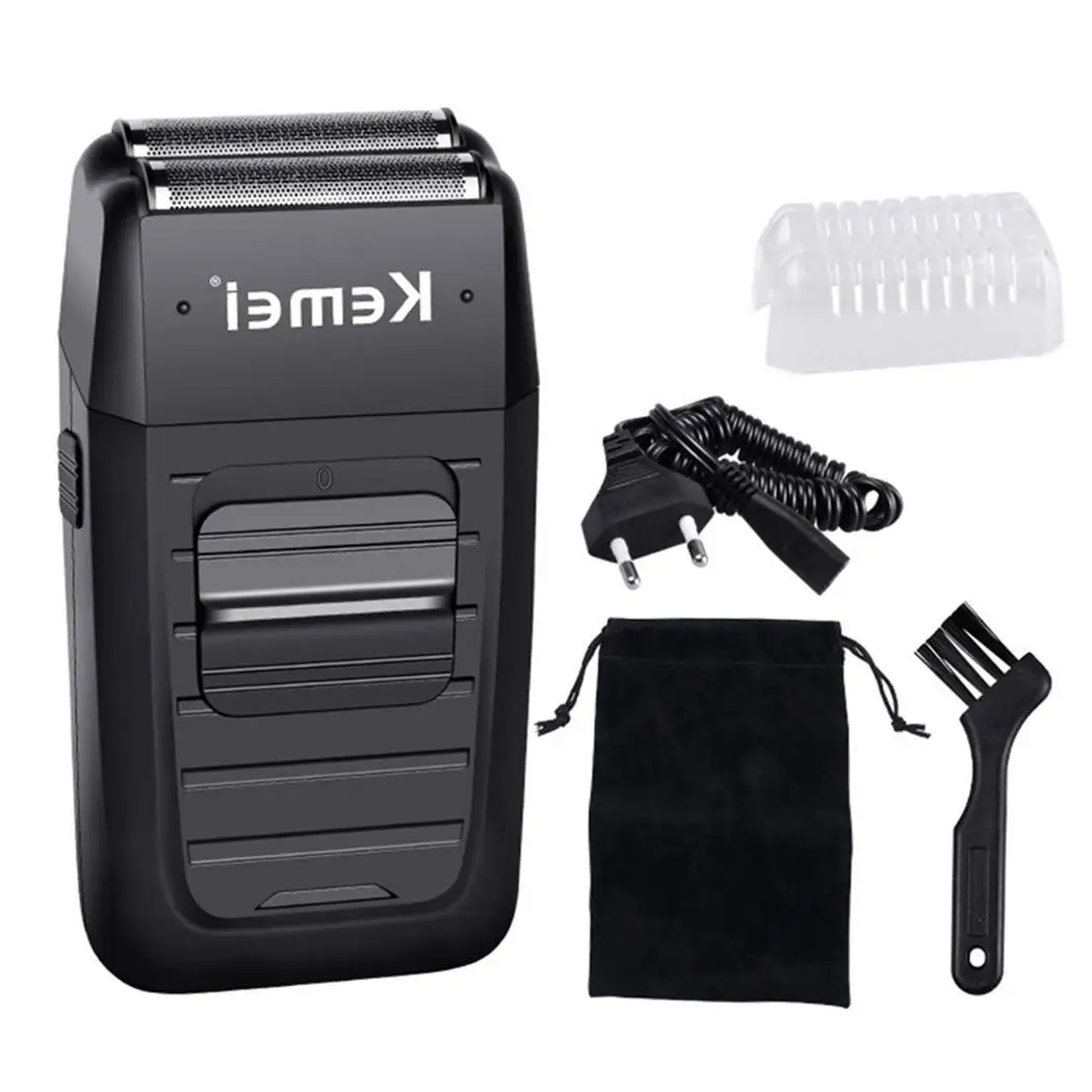 

Men Stainless Steel Wet Dry Double 8Hours Trim Beard Appliances Blade Head 45Minutes Electric Razor Shaver
