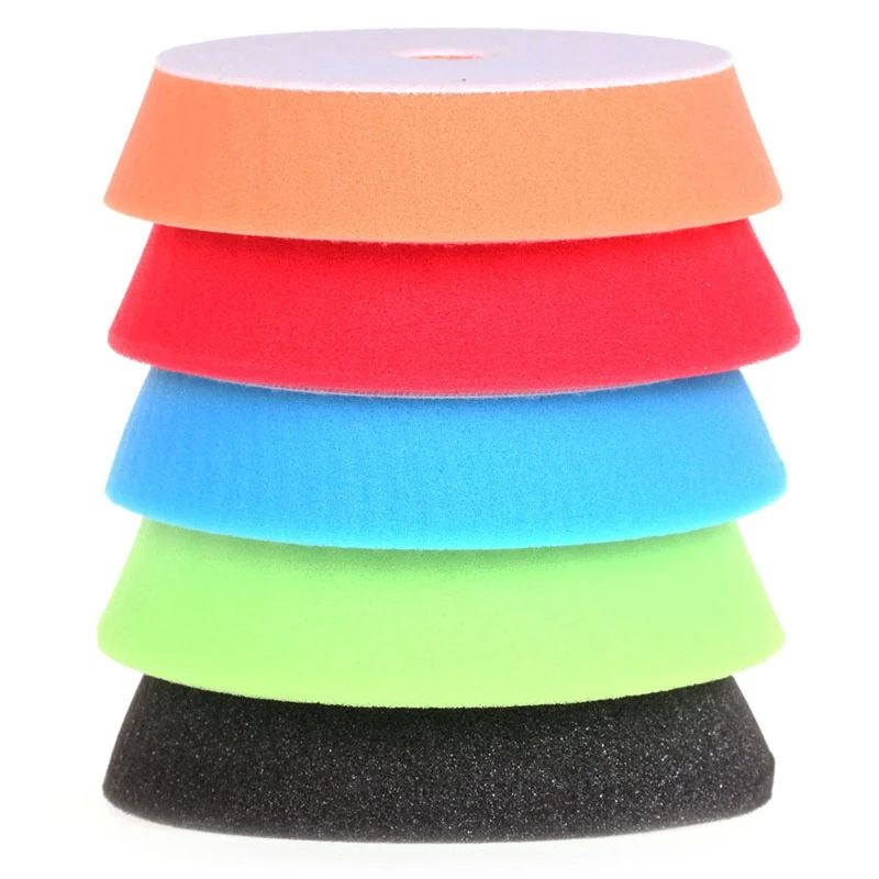 

5pcs/set 6" 150mm Auto Sponge Polishing Pad Cleaning Tools For Car Polisher Waxing Buffing Polishing Plate Pads Kit Set 5 Colors