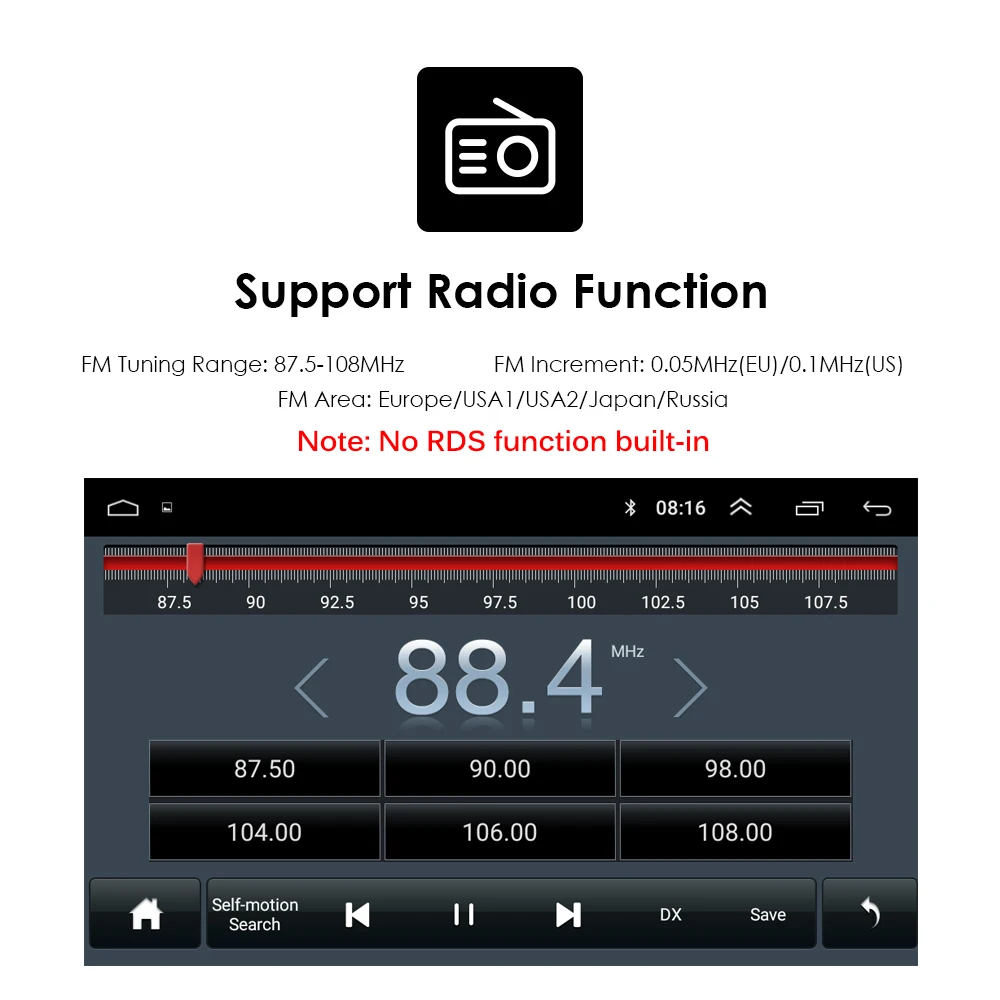 Flash Deal 9 inch 1G RAM+16G ROM Quad Core Android 8.1 Car Head Unit for Suzuki Swift 2006-2012 with Bluetooth Radio Mirror-link Wifi 11