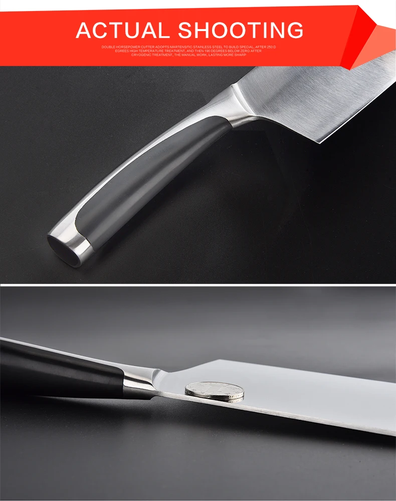 Кухонный нож из нержавеющей стали 40cr13 китайский разделочный нож для нарезки Высокое качество кухонные ножи шеф-повара инструменты для резки овощей фруктов