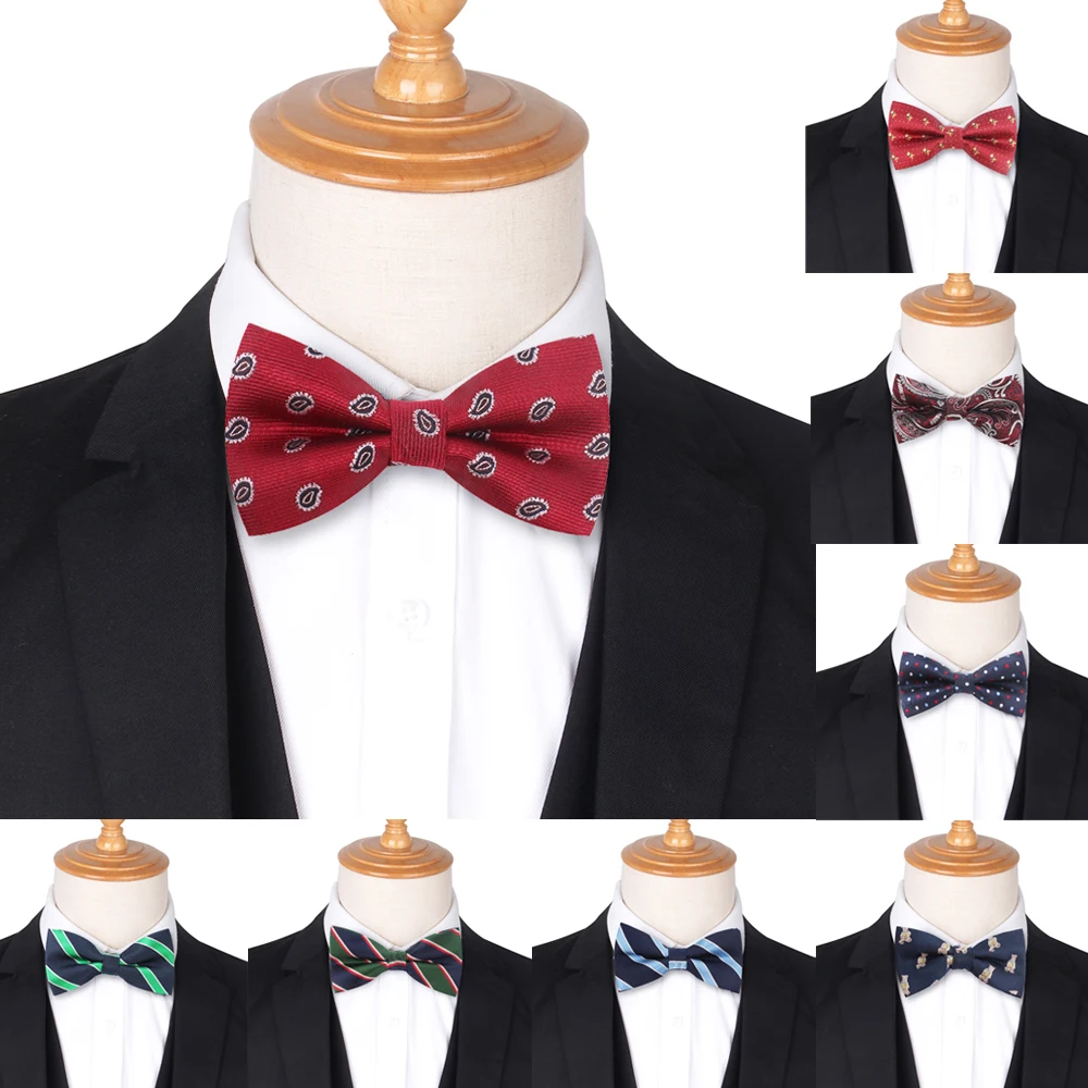 

Jacquard Men Bow Tie Classic Shirts Bowtie For Men Business Wedding Bowknot Tie Adult Bow Ties Butterfly Suits Cravats Bowties