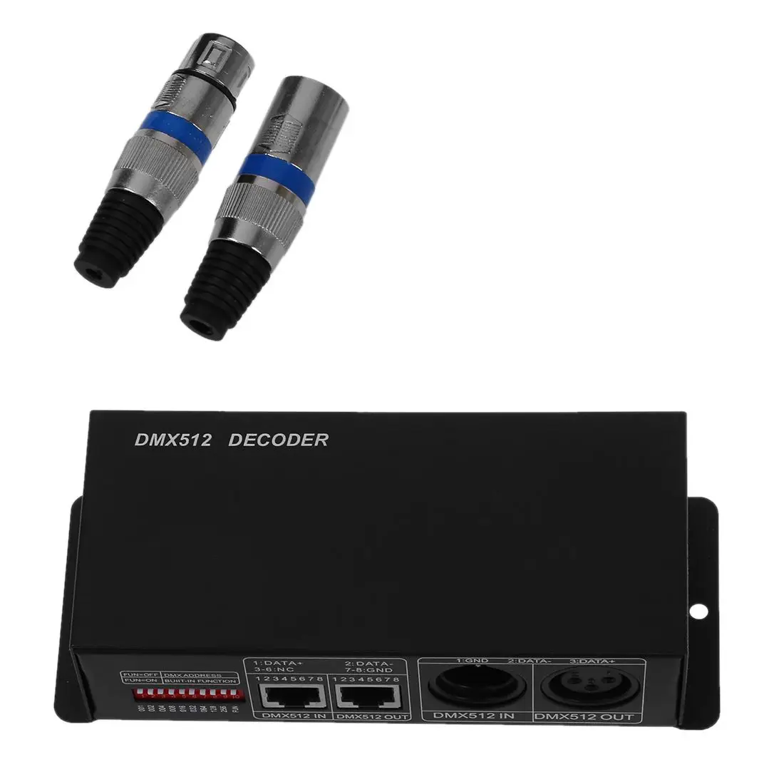 

Hot Sale DC 12V-24V 3 Channel DMX Decoder LED Controller for RGB 5050 3528 LED Strip Light