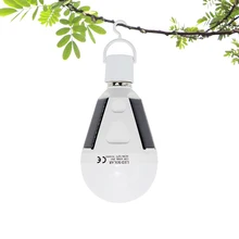 ANBLUB наружный E27 Светодиодный Солнечный Аварийный светильник водонепроницаемый подвесной перезаряжаемый светильник AC 85-265 в для походов, кемпинга, рыбалки