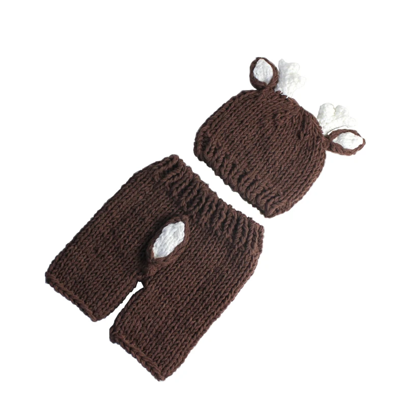

Newborn Accessory Cute Carton Newborn Costume Photography Prop 100% Handmade Comfortable Knit Baby Clothes Free Shipping