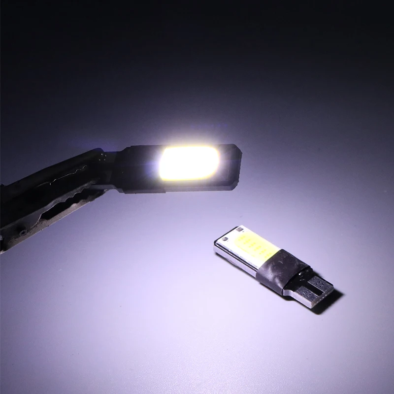 Автомобильные светодиодные cob лампы hlxg высокой мощности t10 w5w 5w5 12v t 10 белые