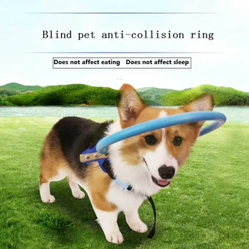 

Blind Pet Anti-collision Ring Collar Safe Halo Harness For Blind Dogs Scorpion Cataract Animal Protection Circle Guide Dog