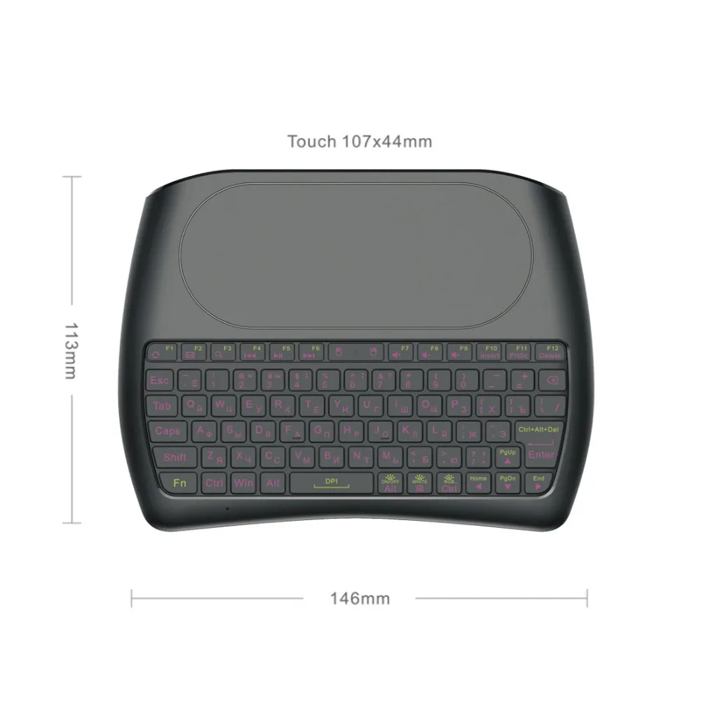 L8STAR подсветка D8 Pro Plus i8 английская русская 2 4 ГГц беспроводная мини клавиатура Air