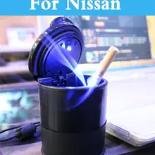 Портативная стильная светодиодная пепельница Бездымная для автомобиля для Nissan Altima Armada Avenir Juke Nismo 350z 370z Ad Almera Classic