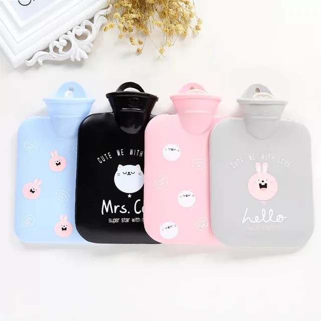 1Pc Cute cartoon Winter Warmer PVC Hot Water Bottle Hand Thick High-Density Home Heating Props