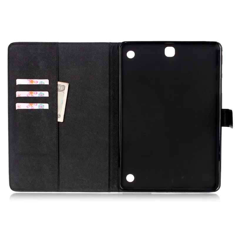 For Samsung Galaxy Tab A 9.7 T550 T555 Case PU Leather Fashion Cartoon Tower Stand Wallet Flip Cover For Galaxy Tab A 9.7 tablet (21)