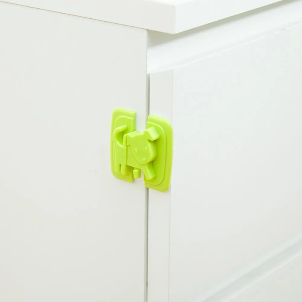 Детская безопасность Loack дверь шкафа холодильник ручной замок безопасности протектор собака в форме щенка морозильник коробка Туалет дверь уплотнение замок